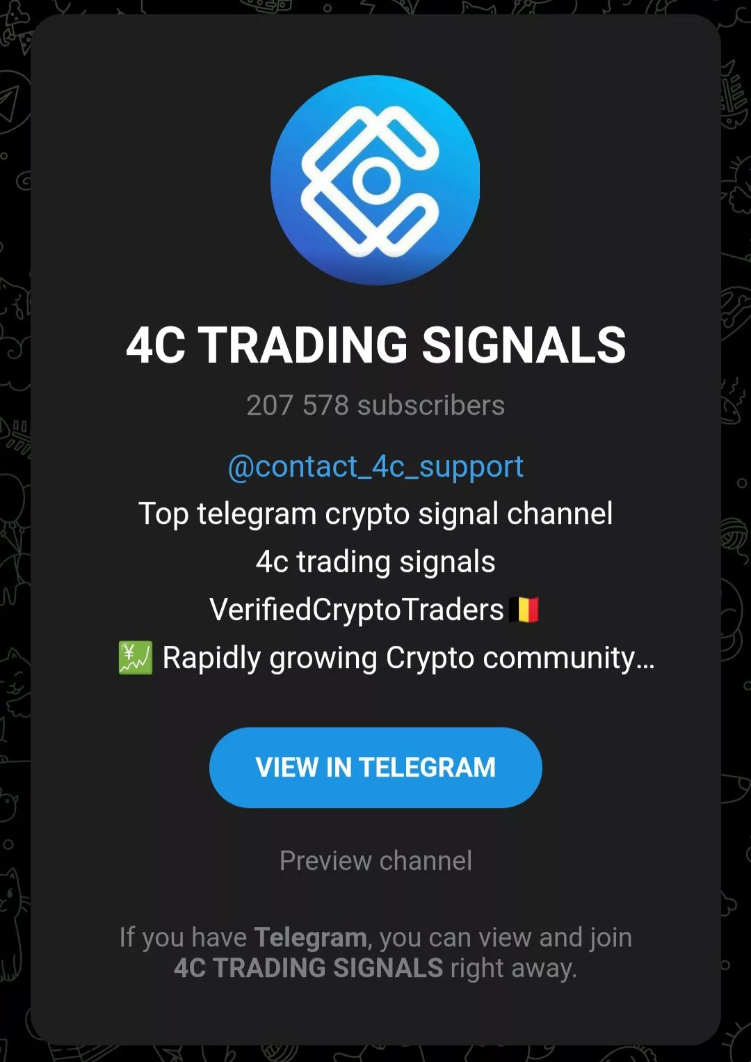 4c Trading Signals Telegram Channel

